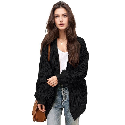 Lantern Sleeve Cardigan Oversized